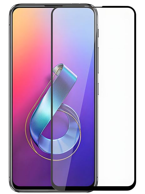 Защитное стекло Full screen PowerPlant для Asus Zenfone 6 (2019), Black Защитное стекло Full screen PowerPlant для Asus Zenfone 6 (2019), Black