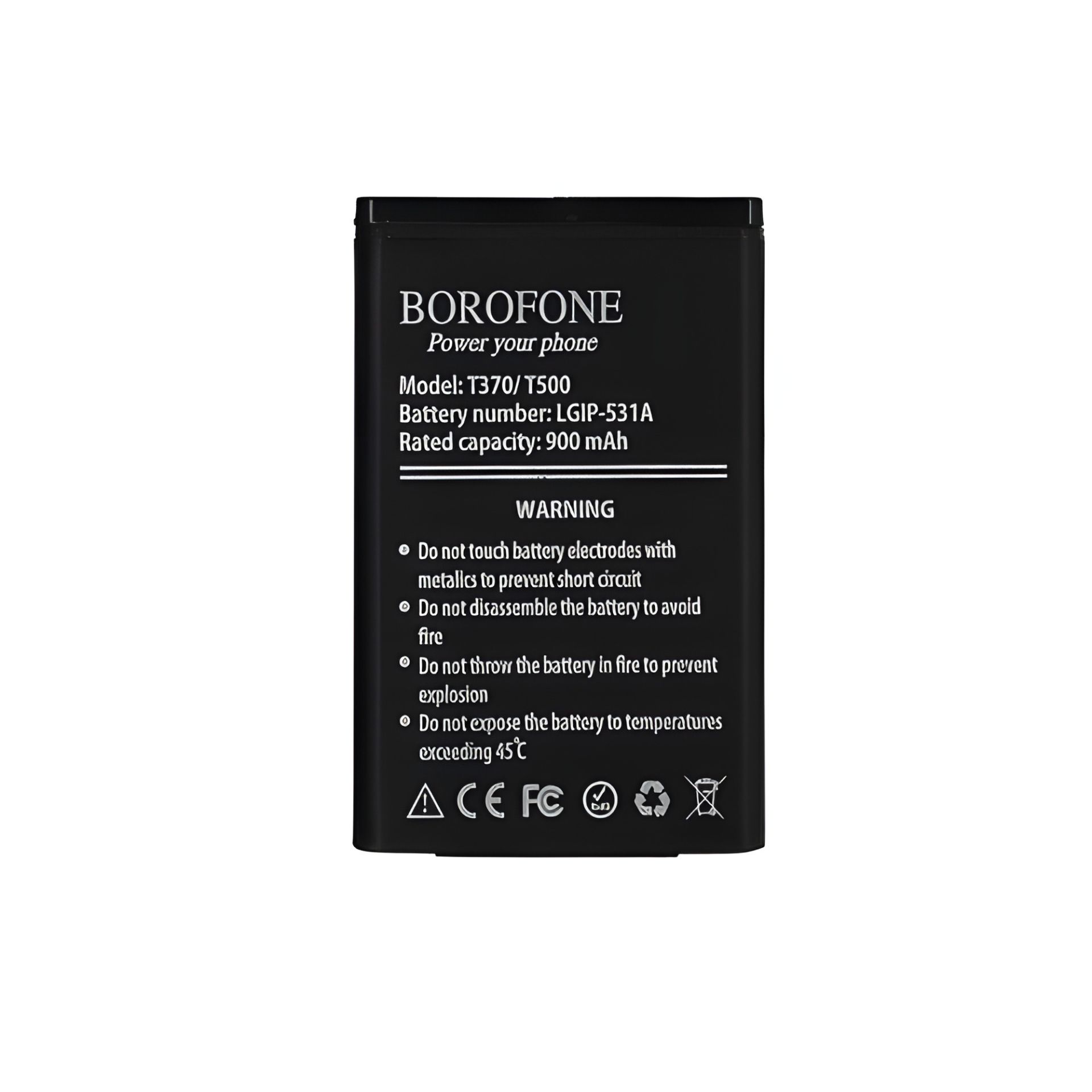 Аккумулятор Borofone LG T370 (LGIP-531A) Аккумулятор Borofone LG T370 (LGIP-531A)