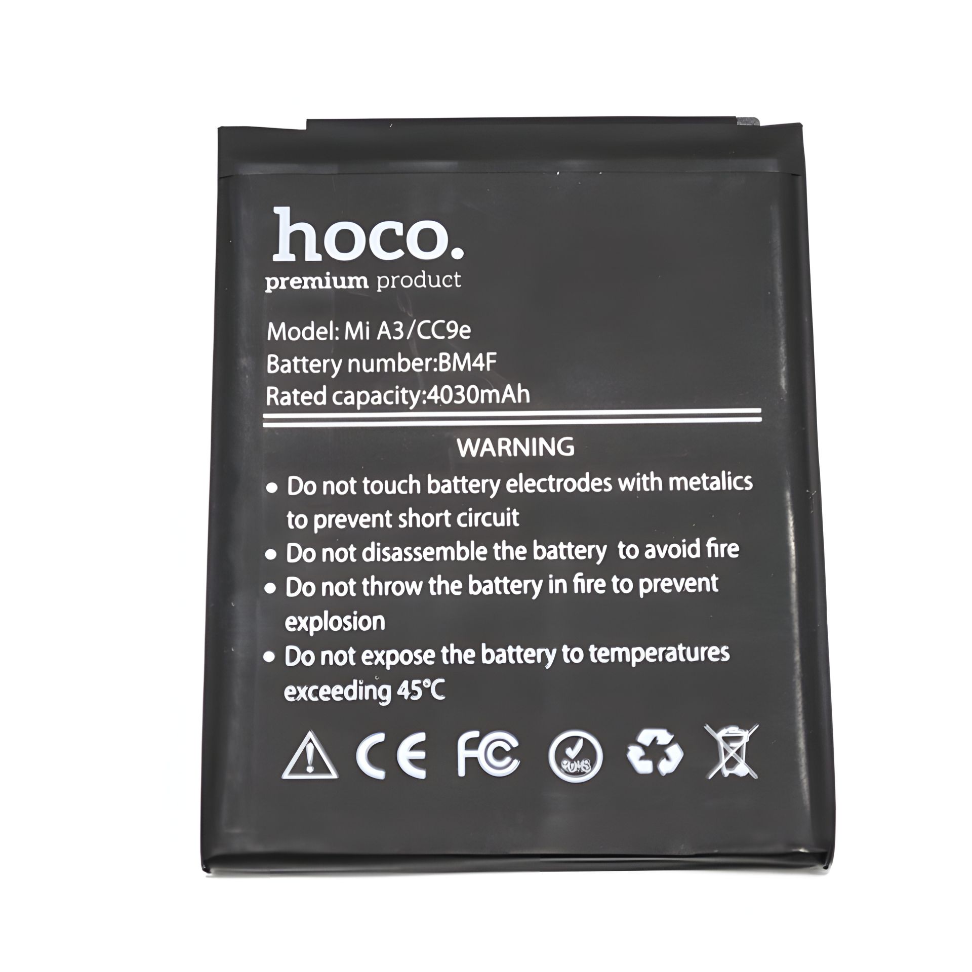 Аккумулятор Hoco Xiaomi BM4F Mi A3/ Mi A3 Lite/ MiCC9/ Mi9 Lite Аккумулятор Hoco Xiaomi BM4F Mi A3/ Mi A3 Lite/ MiCC9/ Mi9 Lite