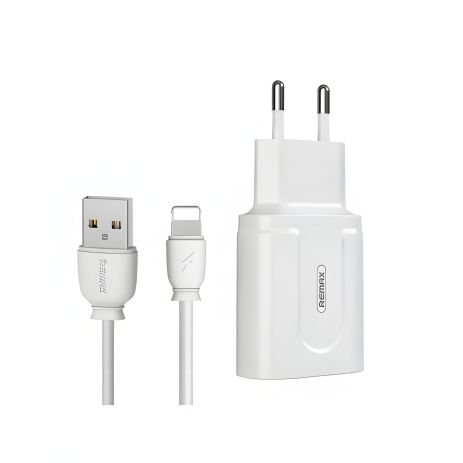 Зарядний пристрій Remax RP-U22 2USB 2.4A Lightning White