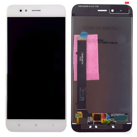 Дисплей (LCD) Xiaomi Mi A1/Mi5X із сенсором білий