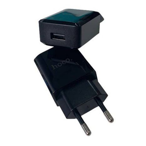 Зарядний пристрій Hoco C27A (1USB/2.4A) Black