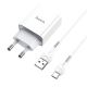 Зарядное устройство Hoco C81A Type-C 2.1A White