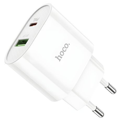 Зарядное устройство Hoco C95A Lineal PD 20W+QC3.0 White