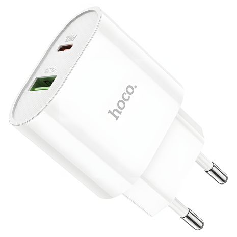 Зарядное устройство Hoco C95A Lineal PD 20W+QC3.0 White