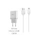 Зарядное устройство Hoco C22A + Cable Micro White