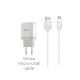 Зарядний пристрій Hoco C22A + Cable Micro White