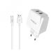 Зарядное устройство Moxom MX-HC03 2.4A 2USB + Cable Lightning White