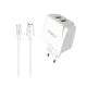 Зарядний пристрій Moxom MX-HC03 2.4A 2USB + Cable Lightning White