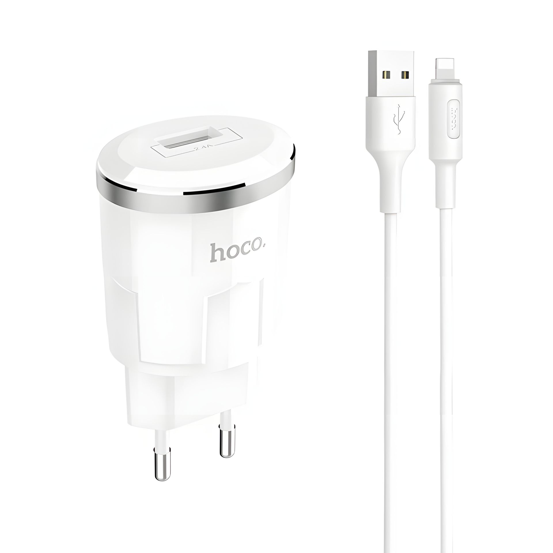 Зарядное устройство Hoco C37A Lightning White Зарядное устройство Hoco C37A Lightning White
