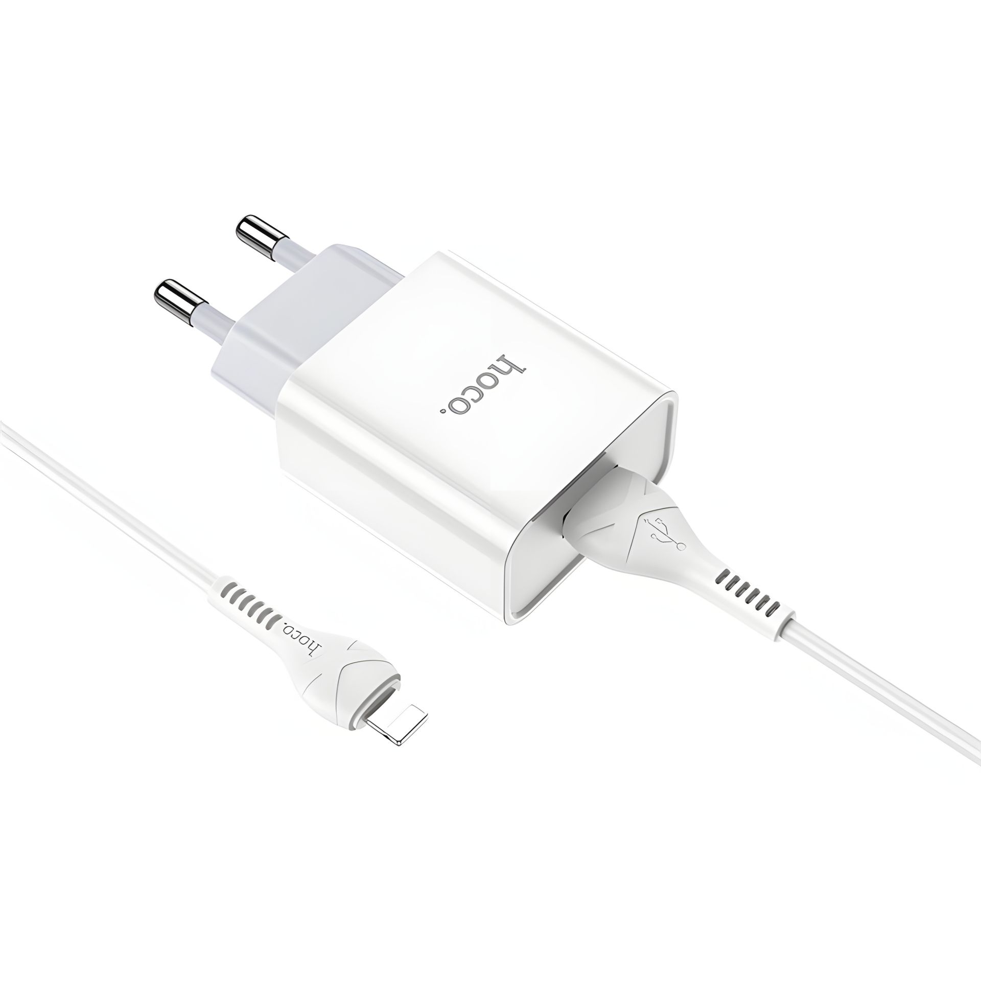 Hoco C81A 2.1A Lightning Зарядное устройство Белое Hoco C81A 2.1A Lightning Зарядное устройство Белое