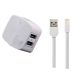 Зарядний пристрій Remax RP-U215i 2.4A 2USB + Cable Lightning white Зарядний пристрій Remax RP-U215i 2.4A 2USB + Cable Lightning white