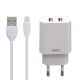 Зарядний пристрій Remax RP-U35 2USB Lightning White