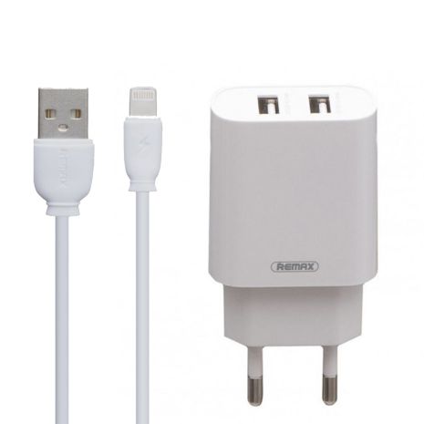 Зарядний пристрій Remax RP-U35 2USB Lightning White