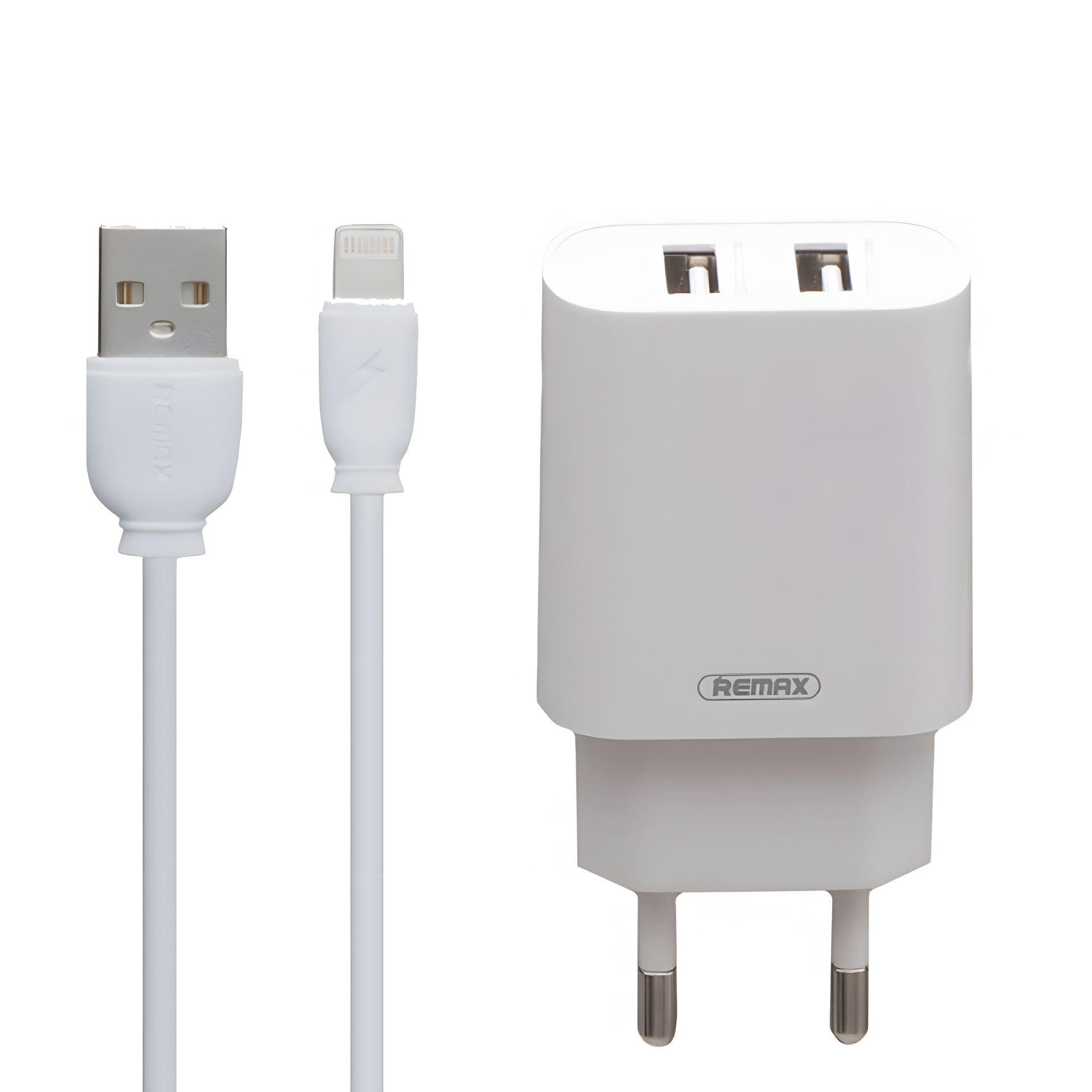 Зарядний пристрій Remax RP-U35 2USB Lightning White Зарядний пристрій Remax RP-U35 2USB Lightning White