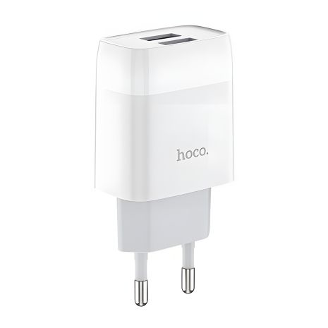 Зарядное устройство Hoco C73A 2USB 2.4A White