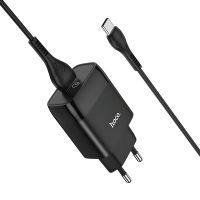 Быстрая зарядка Hoco C72Q Glorious QC3.0 Type-C Чёрный