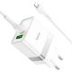 Зарядное устройство Hoco N21 Topspeed PD30W+QC3.0 Type-C to Lightning White