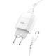 Зарядное устройство Hoco C72A Type-C 2.1A White