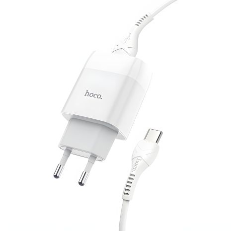 Зарядное устройство Hoco C72A Type-C 2.1A White