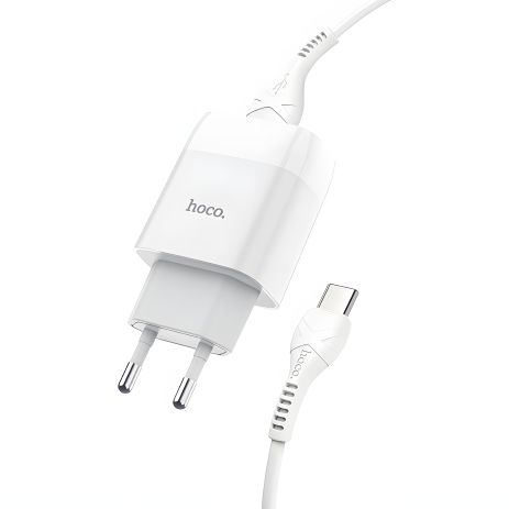 Зарядное устройство Hoco C72A Type-C 2.1A White