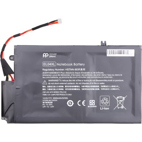 Аккумулятор PowerPlant для ноутбуков HP Envy Ultrabook 4-1150ez (EL04XL) 14.8V 52Wh