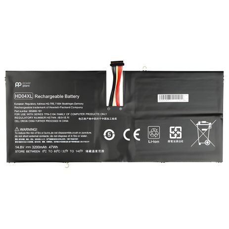 Акумулятори PowerPlant для ноутбуків HP Envy Spectre XT 13-2120TU (HD04XL) 14.8V 3200mAh Акумулятори PowerPlant для ноутбуків HP Envy Spectre XT 13-2120TU (HD04XL) 14.8V 3200mAh