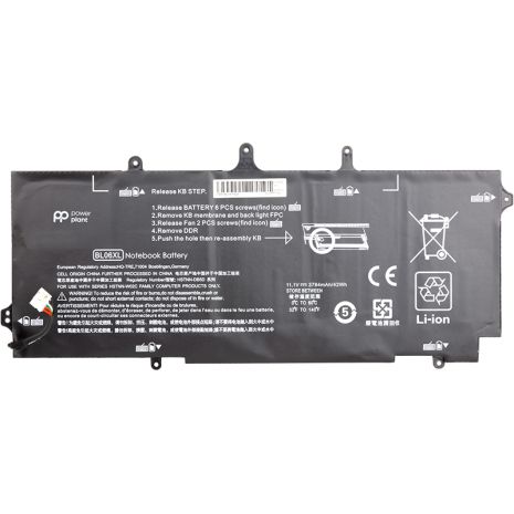 Акумулятори PowerPlant для ноутбуків HP Elitebook Folio 1040 G1 (BL06XL) 11.1V 3784mAh Акумулятори PowerPlant для ноутбуків HP Elitebook Folio 1040 G1 (BL06XL) 11.1V 3784mAh