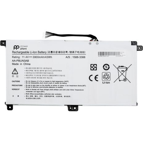 Акумулятори PowerPlant для ноутбуків SAMSUNG Notebook 5 NP530E5M (AA-PBUN3AB) 11.4V 3900mAh