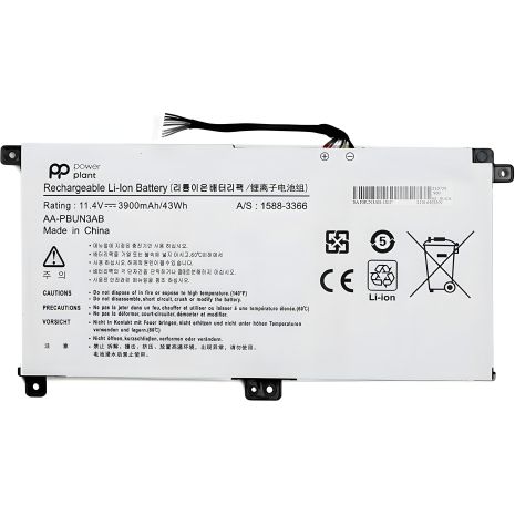 PowerPlant Аккумулятор для SAMSUNG Notebook 5 NP530E5M ноутбуков (AA-PBUN3AB) 11.4V 3900mAh