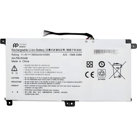 Акумулятори PowerPlant для ноутбуків SAMSUNG Notebook 5 NP530E5M (AA-PBUN3AB) 11.4V 3900mAh Акумулятори PowerPlant для ноутбуків SAMSUNG Notebook 5 NP530E5M (AA-PBUN3AB) 11.4V 3900mAh