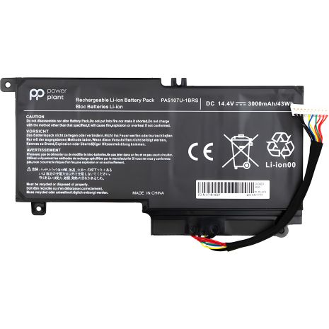 PowerPlant Аккумулятор для TOSHIBA Satellite L55 ноутбуков (PA5107U-1BRS, TA5107P9) 14.4V 3000mAh