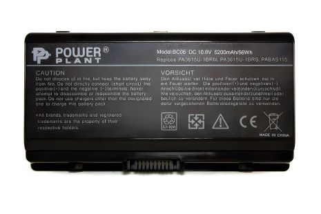Для ноутбуків TOSHIBA Equium L40 (PA3615U-1BRS) 10.8V 5200mAh акумулятор