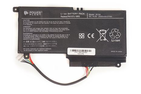 Акумулятори PowerPlant для ноутбуків TOSHIBA Satellite L55 (PA5107U-1BRS, TA5107P9) 14.8V 2500mAh Акумулятори PowerPlant для ноутбуків TOSHIBA Satellite L55 (PA5107U-1BRS, TA5107P9) 14.8V 2500mAh