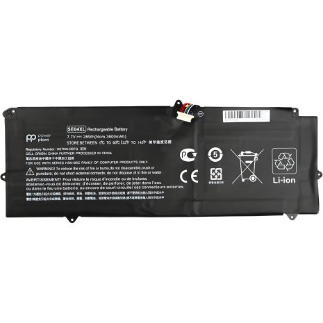Акумулятори PowerPlant для ноутбуків HP Pro X2 612 G2 Series (SE04XL) 7.7V 3600mAh Акумулятори PowerPlant для ноутбуків HP Pro X2 612 G2 Series (SE04XL) 7.7V 3600mAh