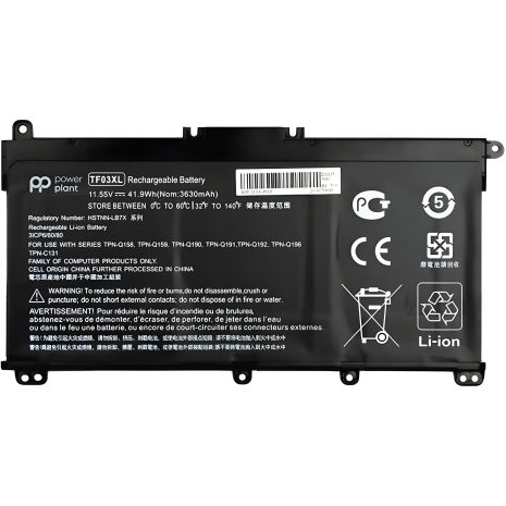 PowerPlant батарея для ноутбуков HP Pavilion 15-CD (TF03XL) 11.55V 41.9Wh