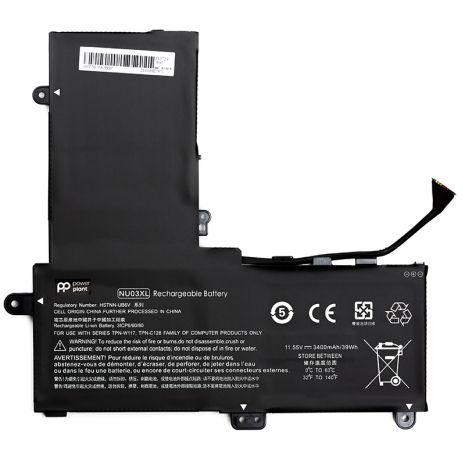 Аккумулятор PowerPlant для ноутбуков HP Pavilion X360 11-u (NU03XL) 11.55V 3400mAh