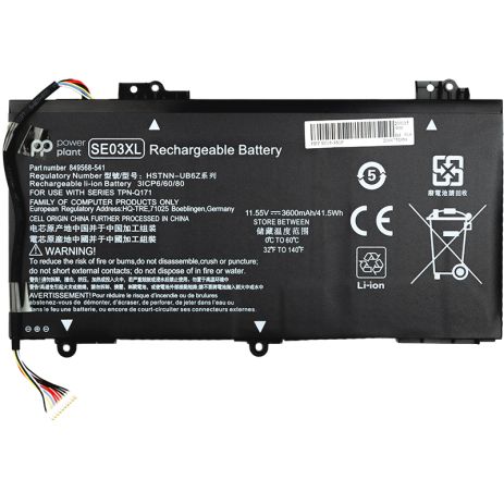 Акумулятори PowerPlant для ноутбуків HP Pavilion 14-AL100 (SE03XL) 11.55V 41.5Wh