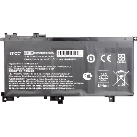 Акумулятори PowerPlant для ноутбуків HP Omen 15 AX200 (HSTNN-DB7T, TE04) 15.4V 3000mAh Акумулятори PowerPlant для ноутбуків HP Omen 15 AX200 (HSTNN-DB7T, TE04) 15.4V 3000mAh