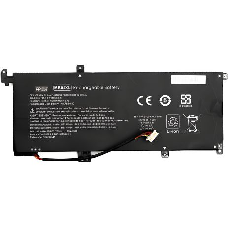 PowerPlant Акумулятори для HP Envy X360 15 ноутбуків (MB04XL) 15.2V 3400mAh