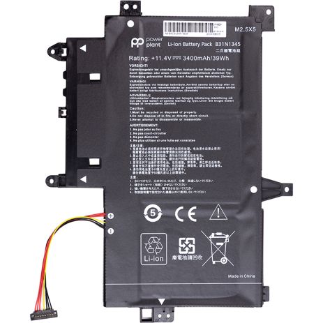 Аккумулятор PowerPlant для ноутбуков ASUS Transformer Book Flip TP500L (B31N1345) 11.4V 3400mAh