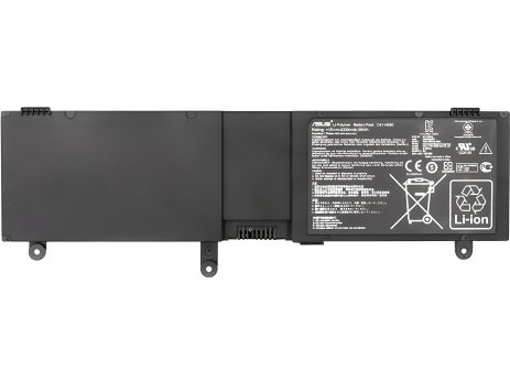 Акумулятор для ноутбуків ASUS N550 Series (C41-N550) 15V 59Wh - довготривала робота