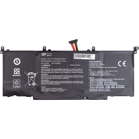 Акумулятори PowerPlant для ноутбуків ASUS ROG S5 (B41N1526) 15.2V 3400mAh Акумулятори PowerPlant для ноутбуків ASUS ROG S5 (B41N1526) 15.2V 3400mAh