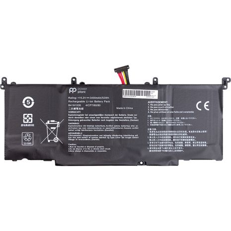 Акумулятори PowerPlant для ноутбуків ASUS ROG S5 (B41N1526) 15.2V 3400mAh Акумулятори PowerPlant для ноутбуків ASUS ROG S5 (B41N1526) 15.2V 3400mAh