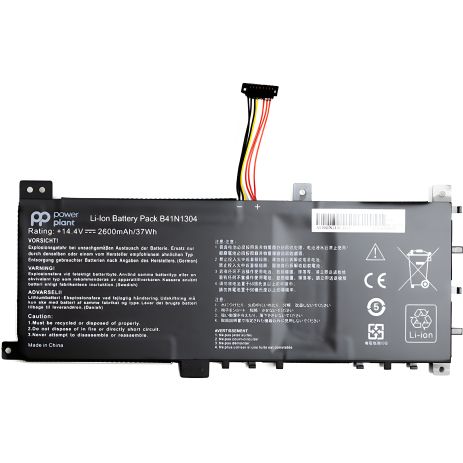 Акумулятор для ASUS V451L (B41N1304) 14.4V 2600mAh ноутбуків Акумулятор для ASUS V451L (B41N1304) 14.4V 2600mAh ноутбуків