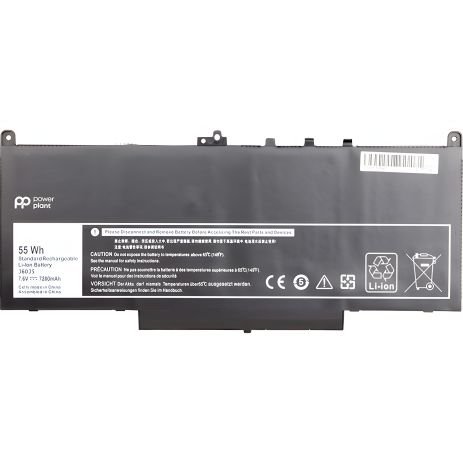 Акумулятори PowerPlant для ноутбуків DELL Latitude E7270 (J60J5) 7.6V 7200mAh Акумулятори PowerPlant для ноутбуків DELL Latitude E7270 (J60J5) 7.6V 7200mAh