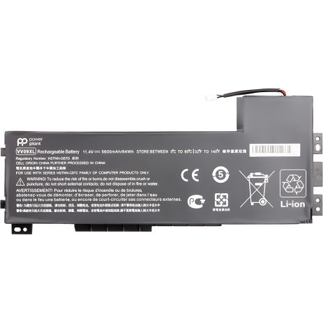 Аккумулятор PowerPlant для HP ZBook 15 G3 ноутбуков (VV09XL) 11.4V 5600mAh