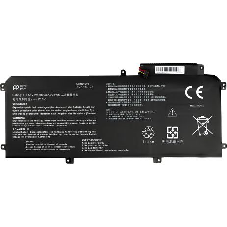 Акумулятори PowerPlant для ноутбуків Asus Zenbook UX330 (C31N1610) 11.55V 3000mAh Акумулятори PowerPlant для ноутбуків Asus Zenbook UX330 (C31N1610) 11.55V 3000mAh
