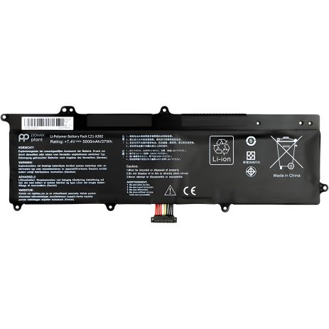 Акумулятор для Asus VivoBook S200E Series ноутбуків (C21-X202) 7.4V 5000mAh