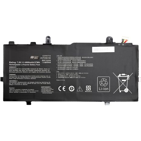 Акумулятор для ноутбуків ASUS VivoBook Flip 14 TP401MA (C21N1714) 7.6V 4900mAh Акумулятор для ноутбуків ASUS VivoBook Flip 14 TP401MA (C21N1714) 7.6V 4900mAh